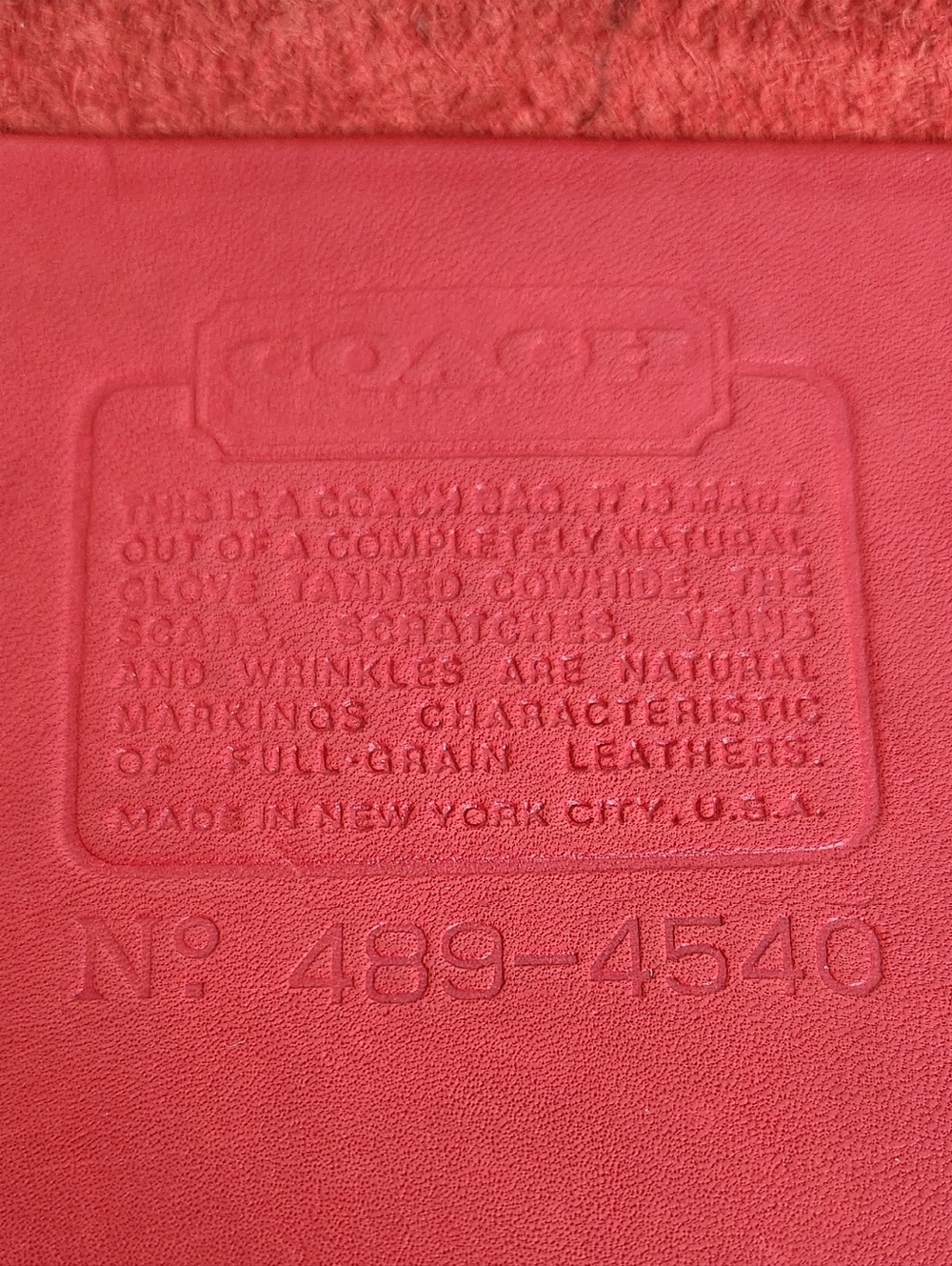 Vintage 70s Coach Red Leather Purse - Picture 11 of 16
